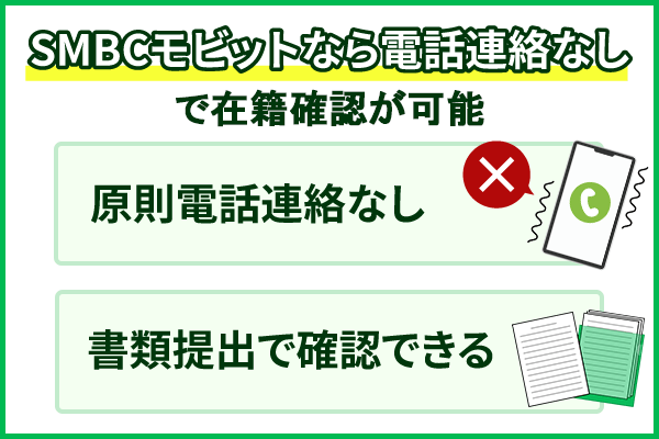 電話連絡なしで在籍確認ができる