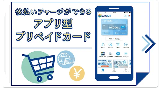 bankitアプリのキャプチャ