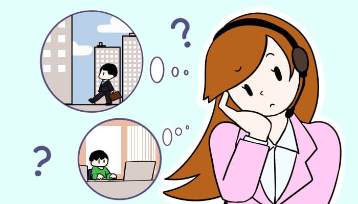 職場に勤務しているのか確認
