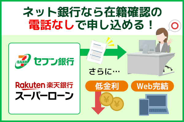 ネット銀行は在籍確認の電話なしで借入できる