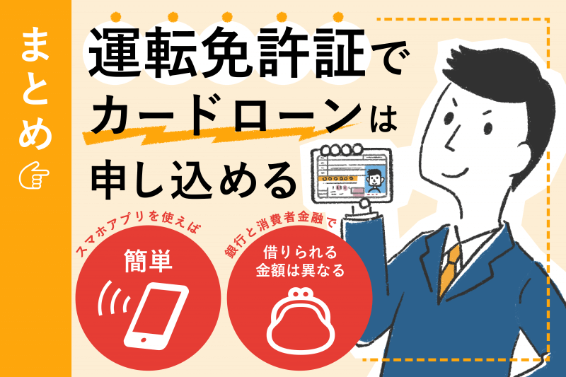 運転免許証のみで申し込めるカードローンの解説まとめ