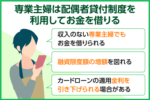 専業主婦がお金を借りる方法