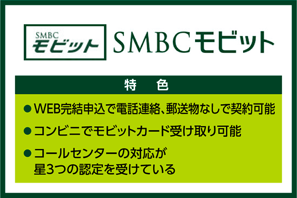 SMBCモビットの特徴