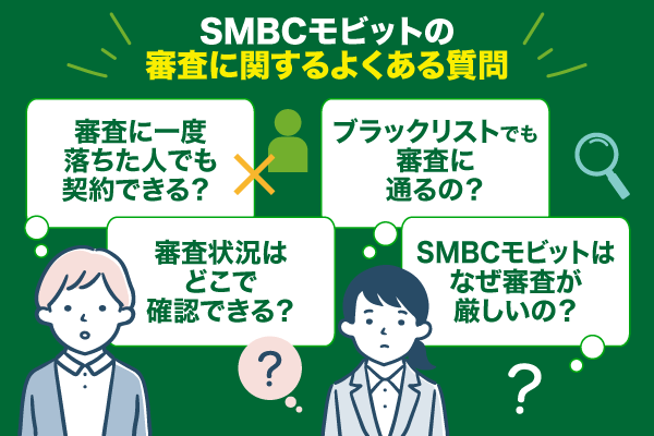 SMBCモビットのよくある質問についてまとめた画像