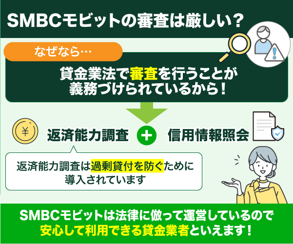 SMBCモビットの審査が厳しい理由についてまとめた画像