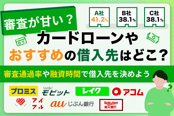 お金借りる審査甘いカードローンはある？即日融資対応のおすすめの借入先を紹介