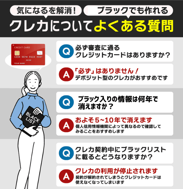 ブラックがクレジットカードを作るときのよくある質問