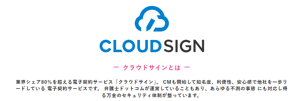 クラウドサインのキャプチャ