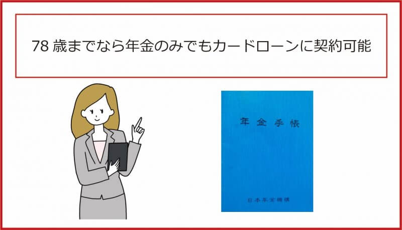 年金だけでもカードローンで借りられる