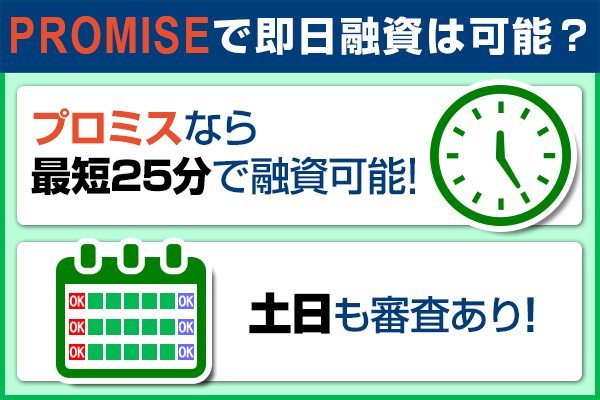プロミスで即日融資は可能